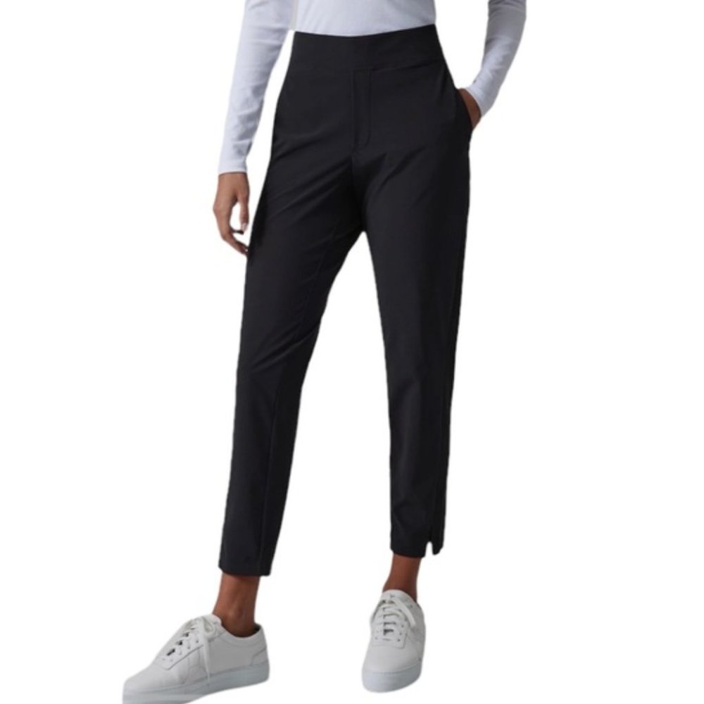 Athleta Black Brooklyn Ankle Pant Pockets Size 6 Tall